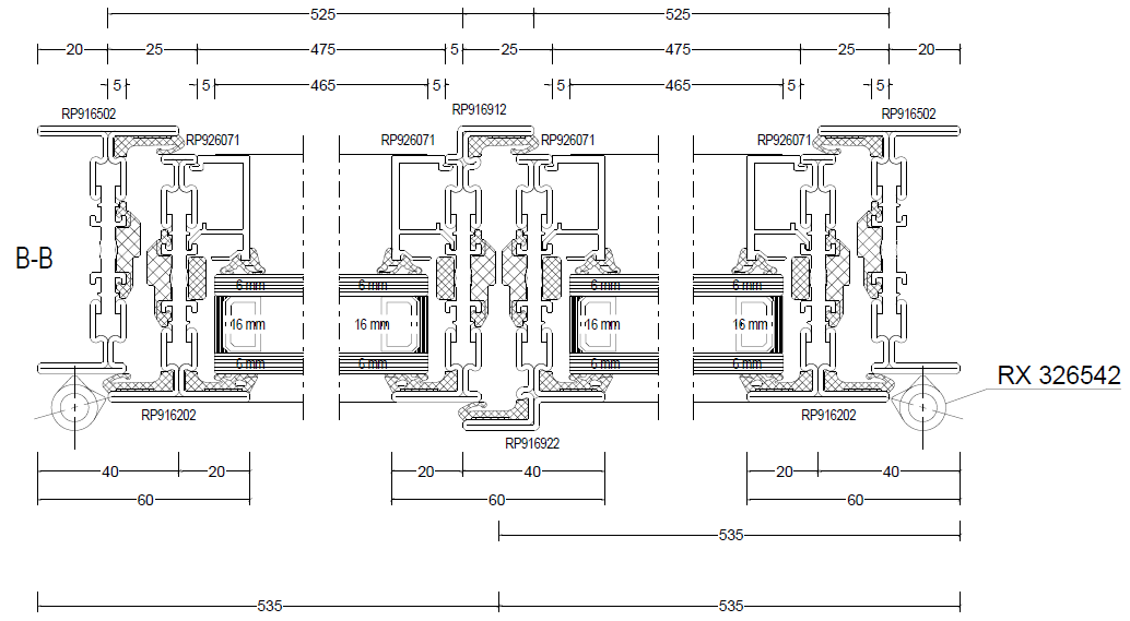 Mann Villa Los Angeles Design Stahl Fenstersytem Rp Fineline 70W Schnitt Mann Villa Los Angeles Design Stahl Fenstersytem Rp Fineline 70W Schnitt
